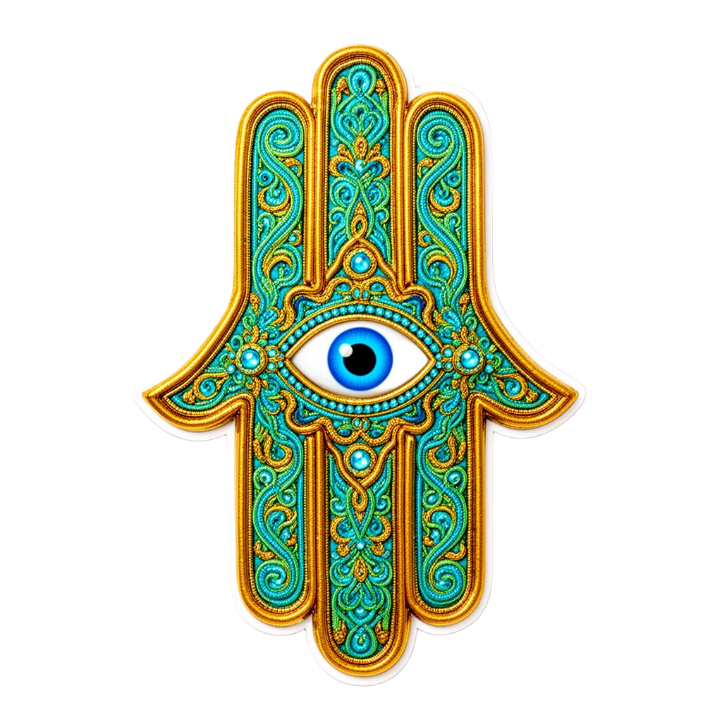 Ornate hamsa hand